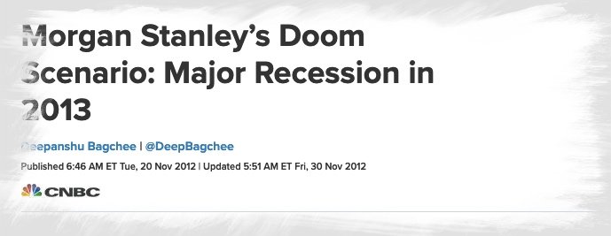 Recession Prediction 2013